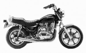 '84 KZ750 K2 - Stock Photo